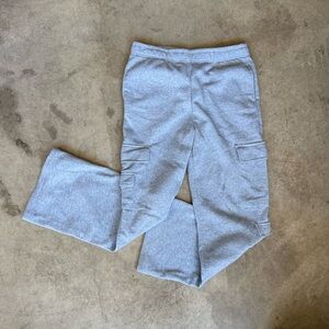 Comfy Medium Baggy Cargo Grey Sweatpants